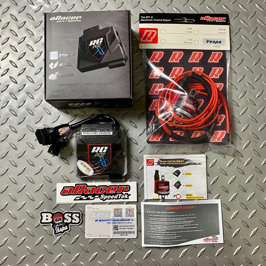 Jual ECU Racing aRacer SpeedTek RC Mini X + Koil Vespa Sprint Prima 3V ...