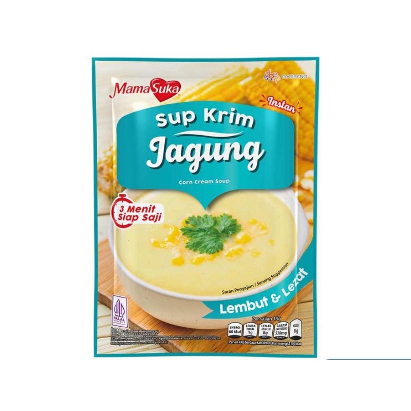 Jual Mama Suka Sup Krim Ayam Jamur Jagung Instan Mamasuka 55g Shopee