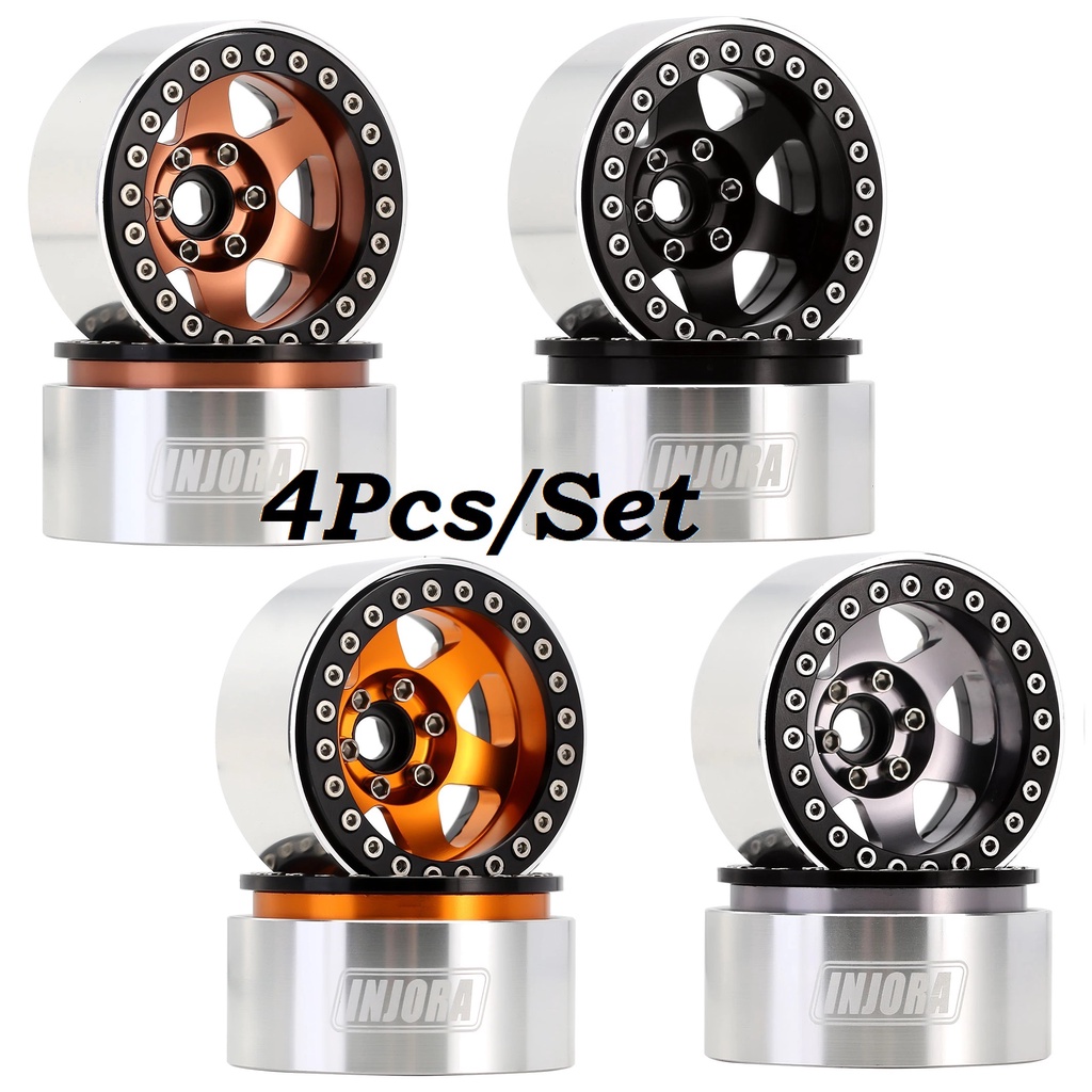 Jual INJORA Metal Velg 1.9 6 Celong spokes Deep Dish Beadlock Metal ...