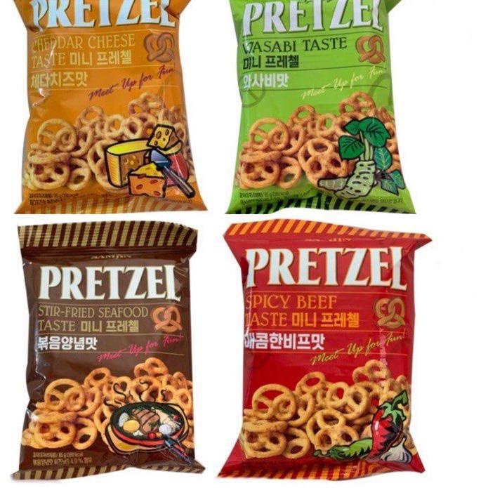 Jual Terbaik Samjin Pretzel Korea Beef Spicy Seafood Cheese Wasabi