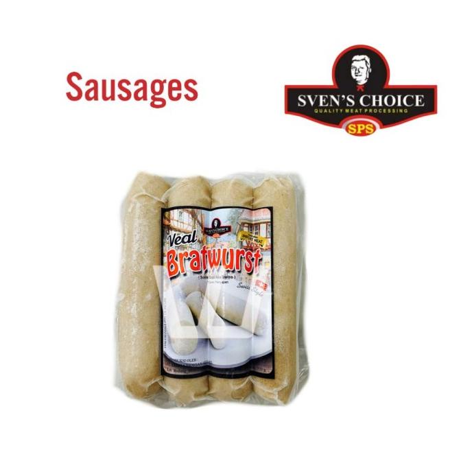 Jual SOSIS SAPI Sven's Choice Sven VEAL BRATWURST SWISS STYLE SAUSAGE 320GR Shopee Indonesia