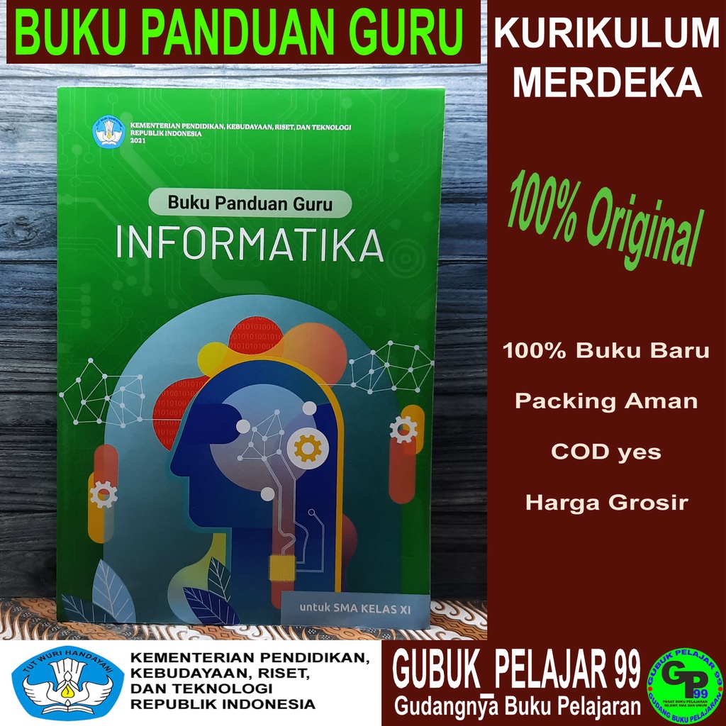 Jual Buku Panduan Guru Informatika Untuk Smasmk Kelas 11xi Kurikulum Merdeka Kemdikbudristek 9536