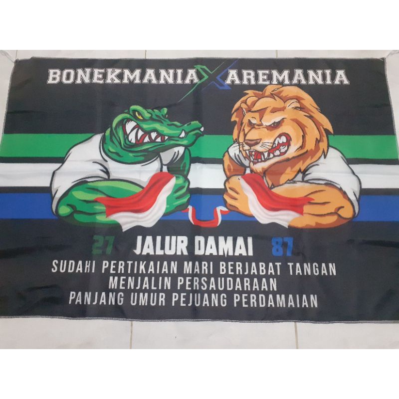 Jual bendera Bonek x Arema Sasaji wani | Shopee Indonesia