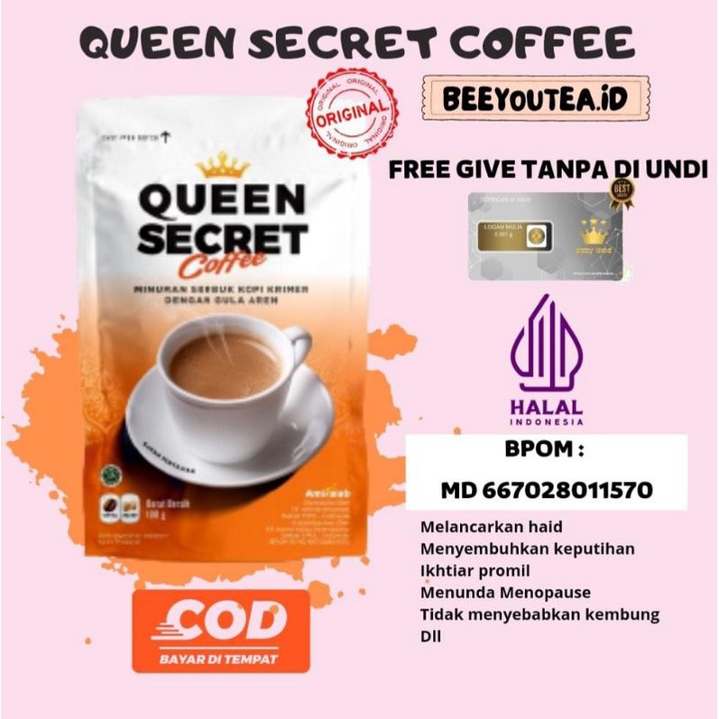 Jual Ready Queen Secret Coffee Kopi Melancarkan Haid By Amiralab Shopee Indonesia 4674