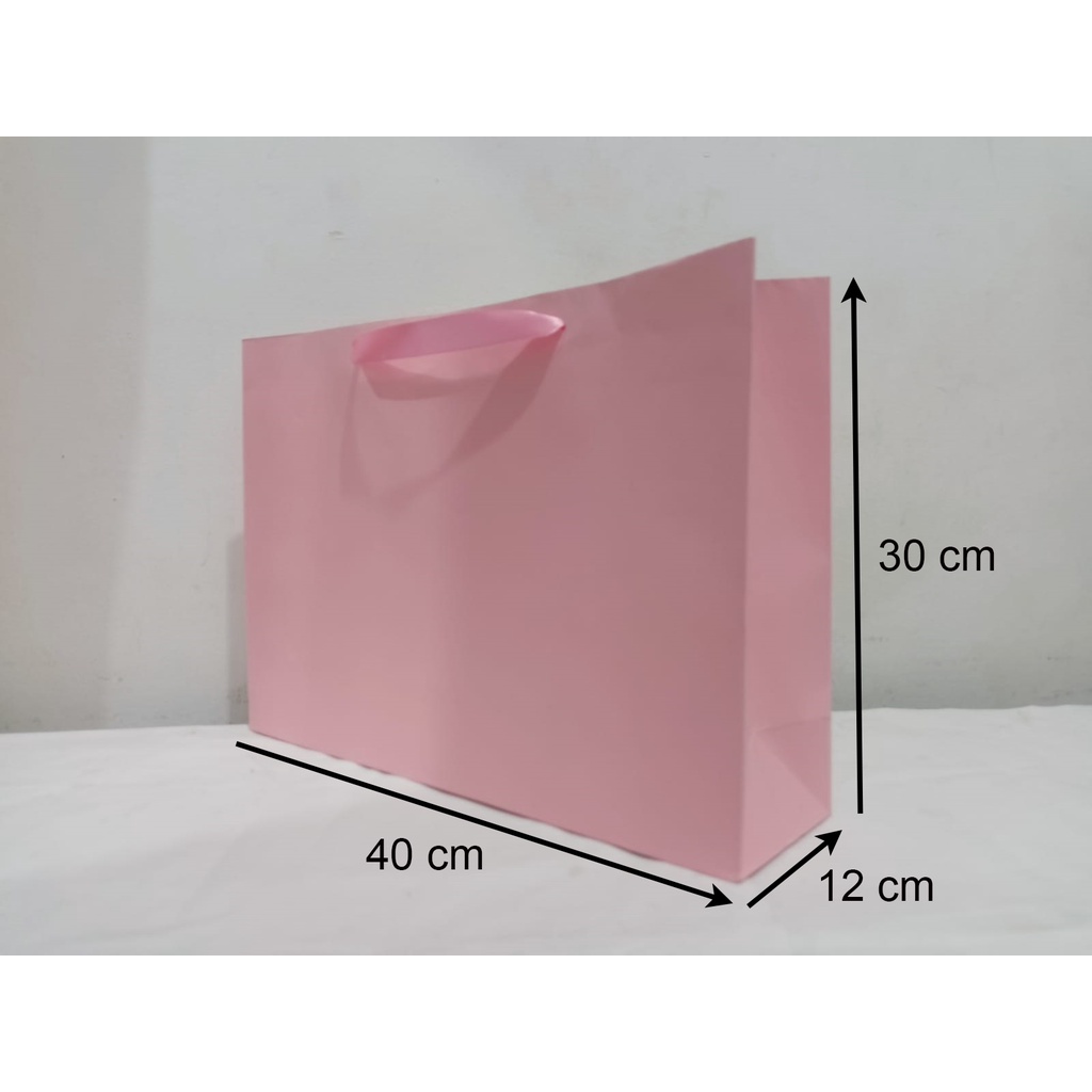 Jual Paperbag Polos Buffalo Merah Muda Pink Cm X Cm X Cm Shopee Indonesia