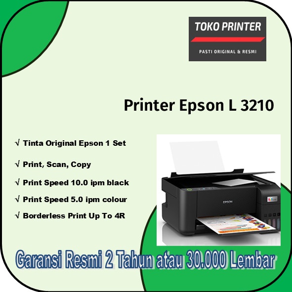 Jual Printer Epson Ecotank L3210 L 3210 A4 Print Scan Copy Tinta Original Shopee Indonesia 0291