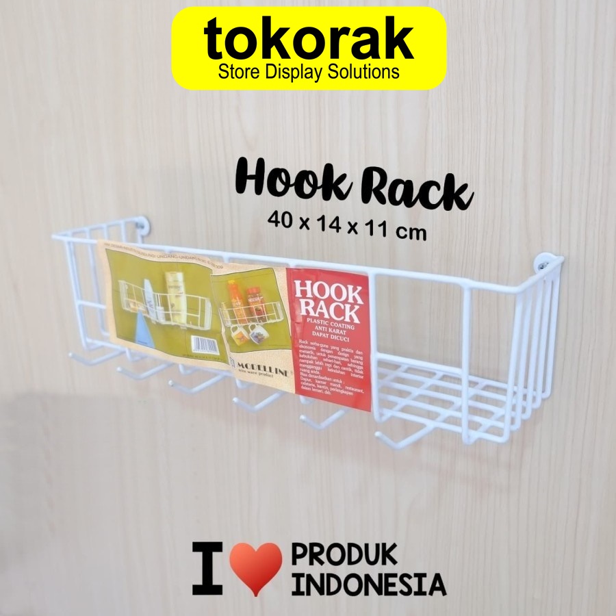 Jual RAK DAPUR KAMAR MANDI HOOK RACK MODELLINE | Shopee Indonesia