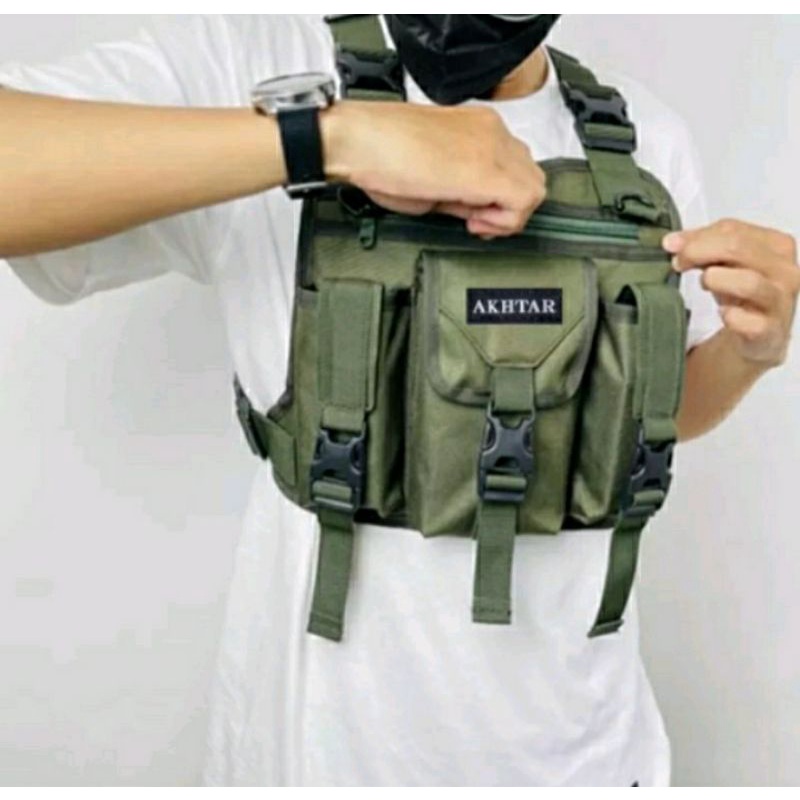 Jual tas dada pria rompi terbaru tas rompi murah tas dada tactical army ...