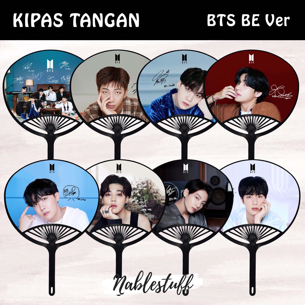 Jual Kipas Tangan BTS BE Ver // Kipas Kerang // Merchandise Kpop ...