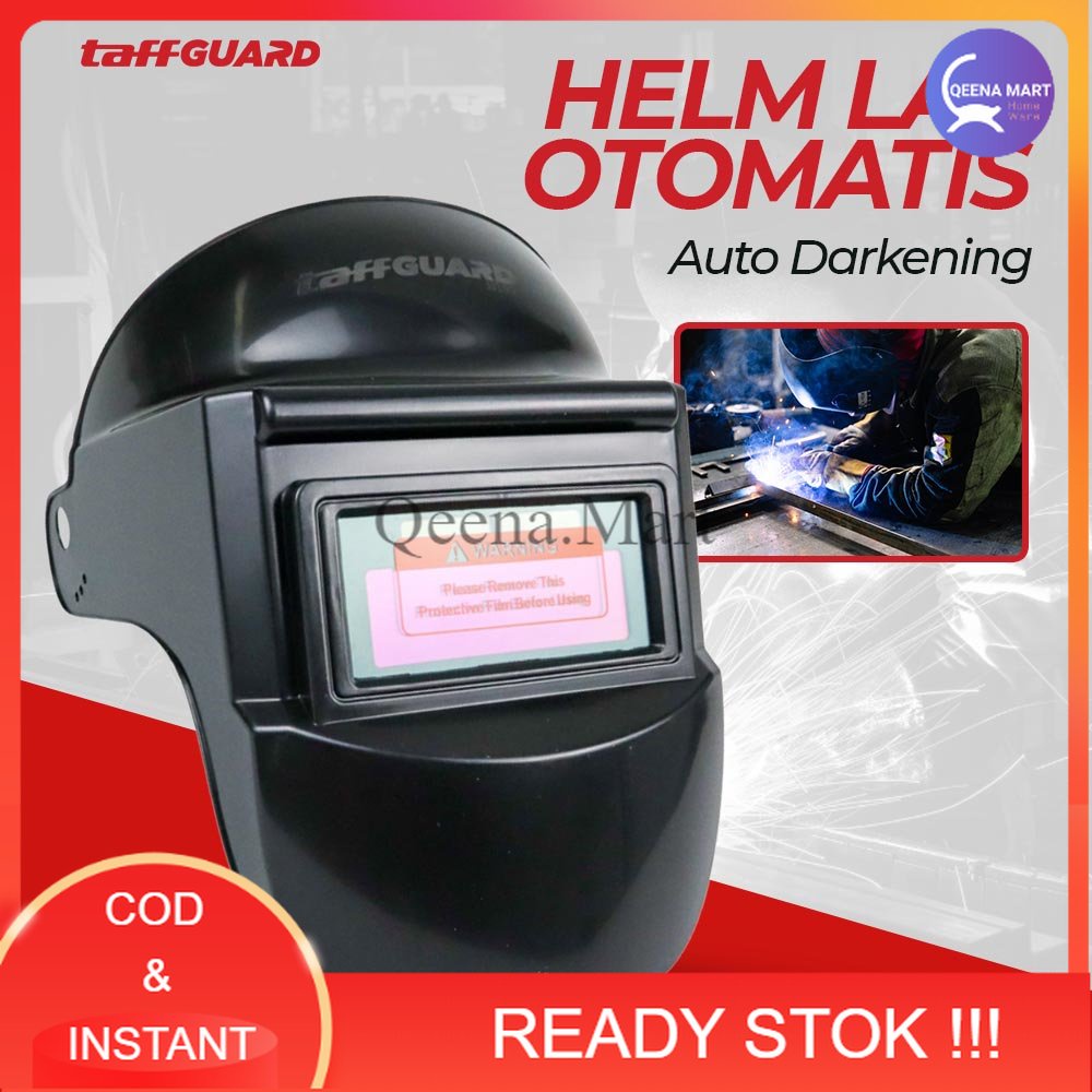 Jual Helm Las Otomatis Auto Darkening Solar Welding Helmet - JJ192 ...