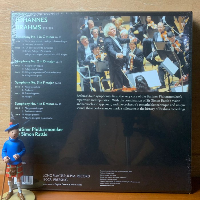 Jual VINYL BRAHMS - SIMON RATTLE / BERLINER PHILHARMONIKER-SYMPHONIES ...