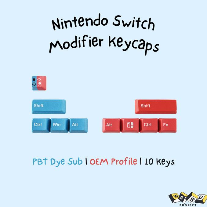 Jual Nintendo Switch Modifier Keycaps PBT Dye Sub OEM Profile 10 Keys Shopee Indonesia