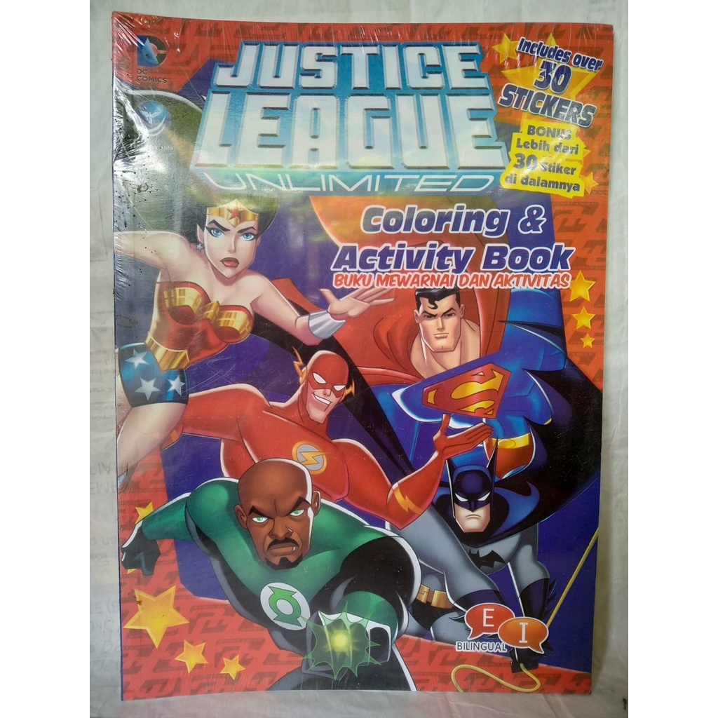 Jual JUSTICE LEAGUE UNLIMITED (Coloring &amp; Activity Book) | Shopee Indonesia