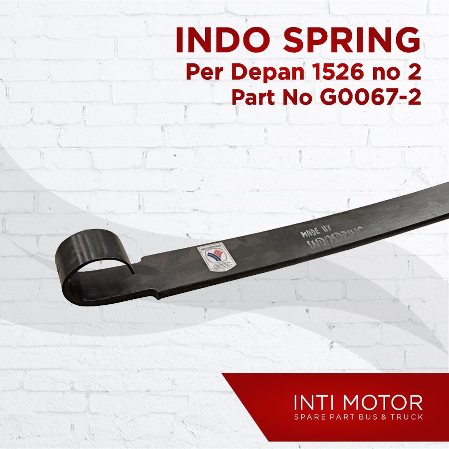 Jual INDOSPRING - LEAF SPRING DEPAN NO 2 - G0067-2 - BUS 1526 | Shopee ...