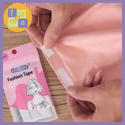 Jual 36pcs Perekat Pakaian Transparan Fashion Tape Safety Lem Serbaguna