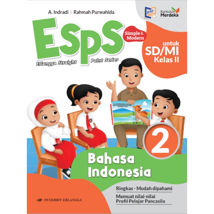 Jual Buku Pelajaran SD / MI ESPS BAHASA INDONESIA Kelas 2 Kurikulum ...