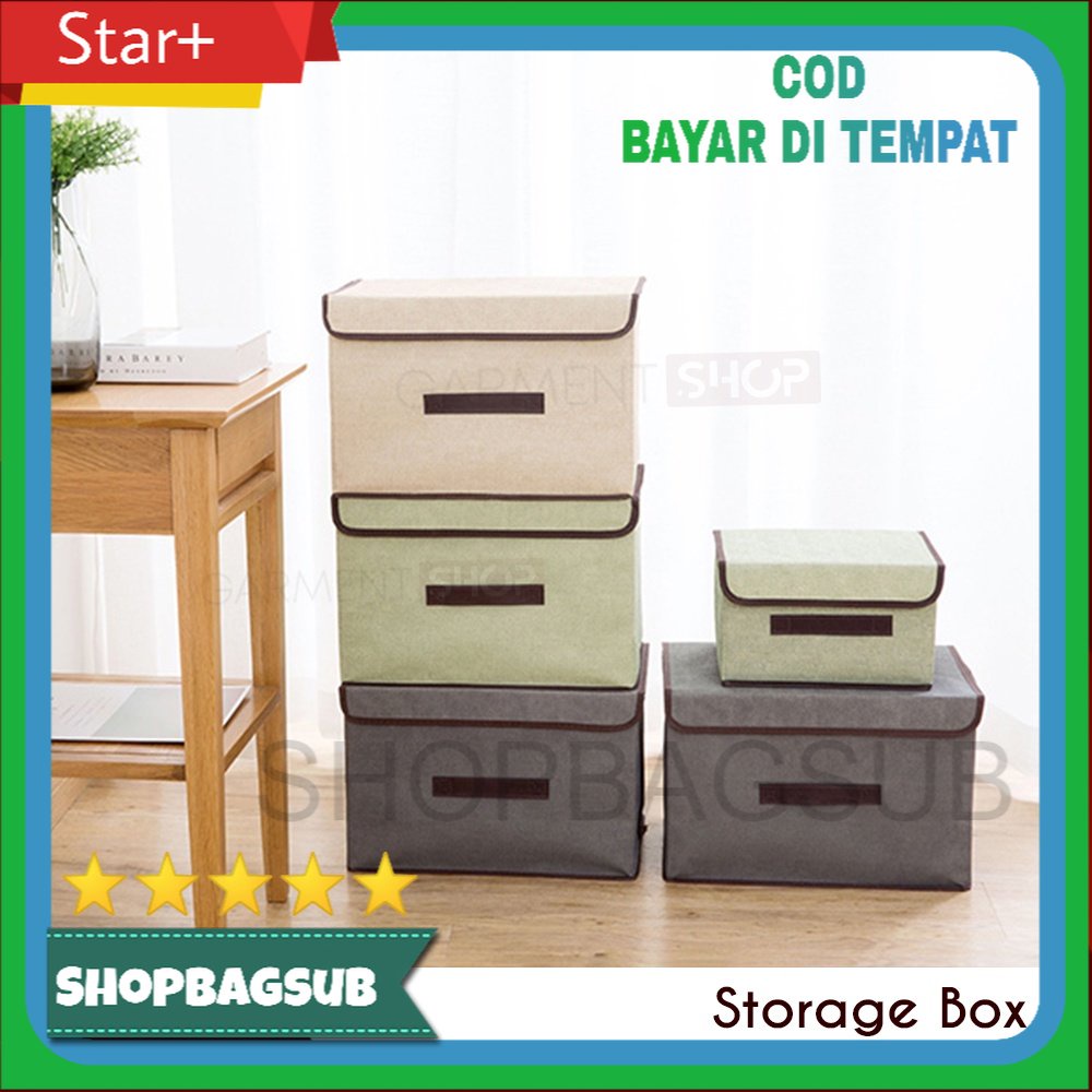 Jual Storage Box Organizer 2In1 Kotak Tempat Penyimpanan Baju Mainan ...