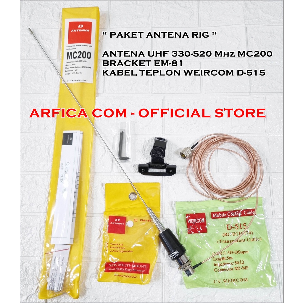 Jual ANTENA RADIO RIG MOTOROLA XIR M3688 RADION RM 3500 GM 3688 MC 200 ...