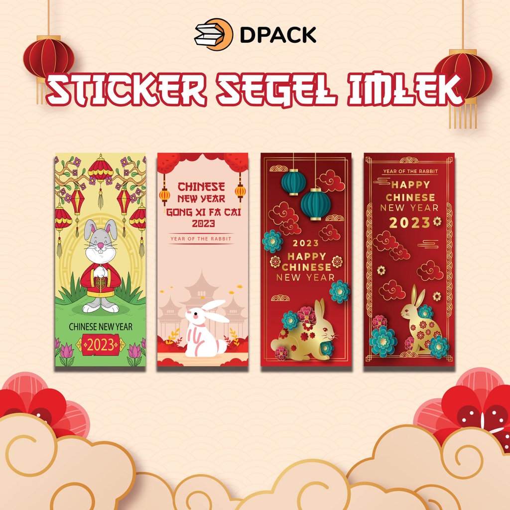 Jual Stiker Segel Box Imlek Toples Makanan Kue Kering Christmas Hampers