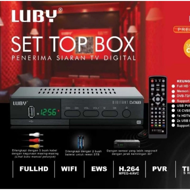 Jual Set Top Box Stb Usb Luby Dvb T Premium Edition Shopee