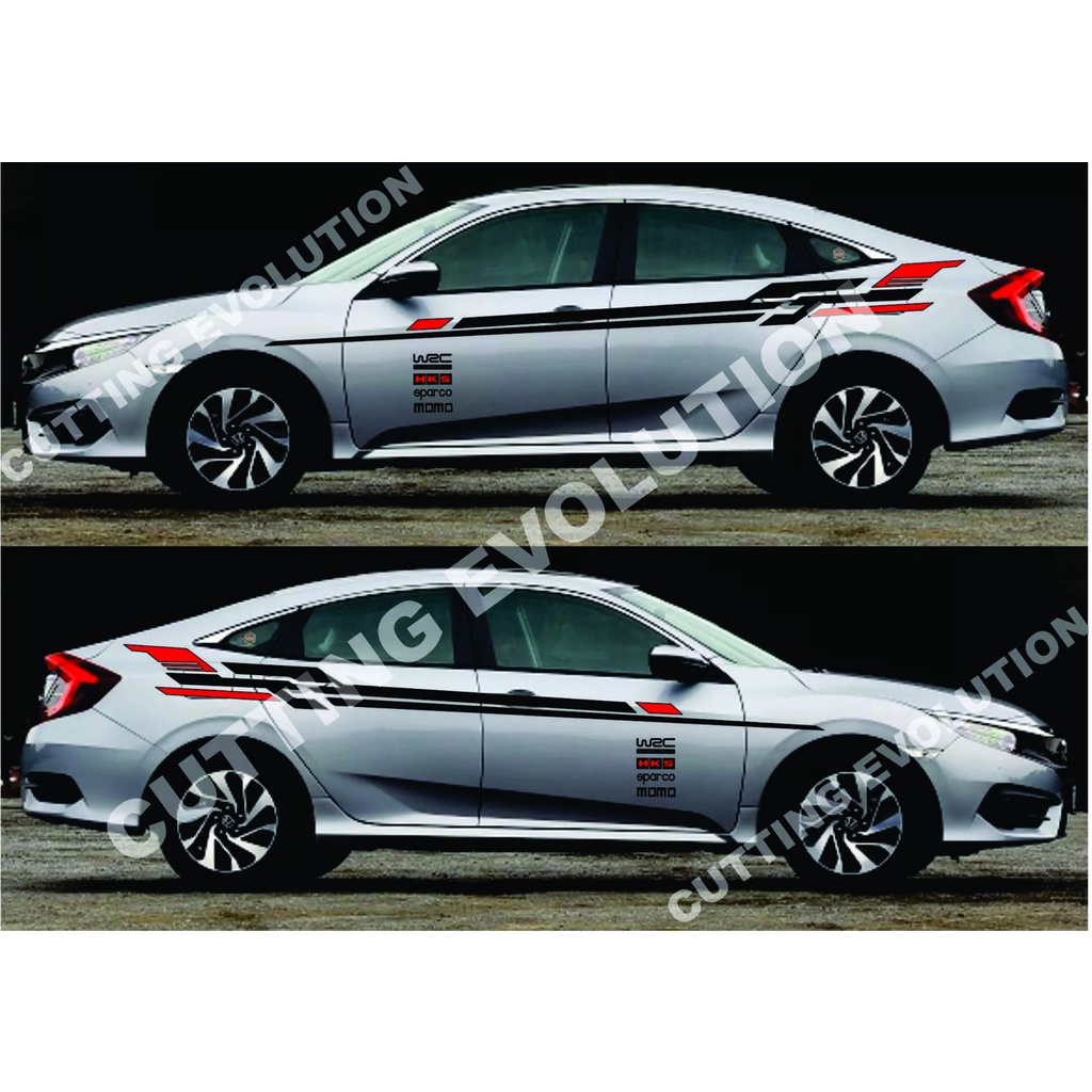Jual Stiker cuting mobil sedan Corolla sedan sticker mobil sedan ...