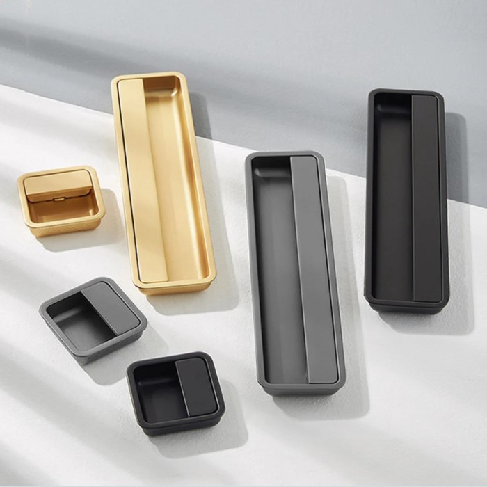 Jual Handle Tanam Setengah Tutup Plackard Hidden Gold Pull Black ...