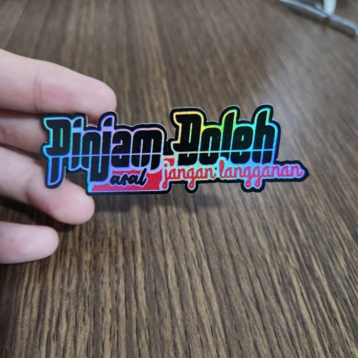 Jual Sticker Hologram Anime - PSH1290 - Pinjam oleh Asal jangan ...