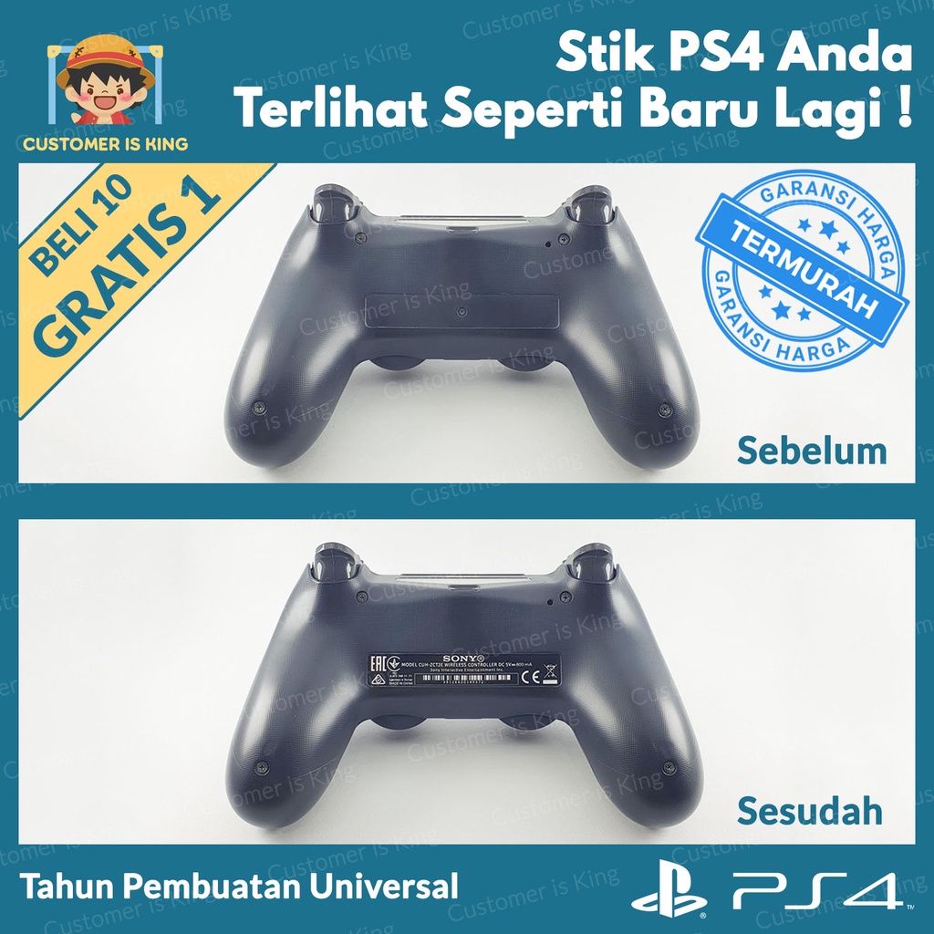 Jual Stiker Barcode Stik PS4 DS4 Dualshock 4 Sticker Belakang Stik PS4 ...