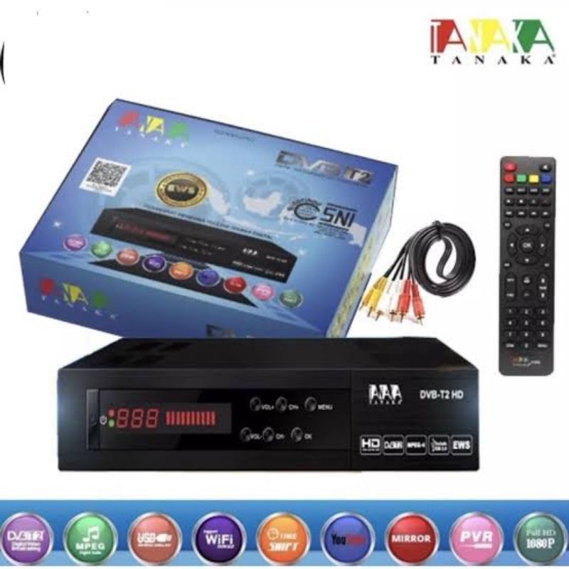 Jual SET TOP BOX SIARAN TV DIGITAL TANAKA BODY METAL STB TV DIGITAL DVB ...