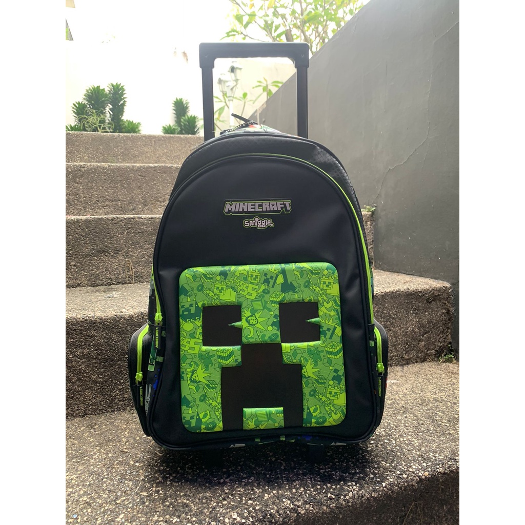 Jual SMIGGLE X MINECRAFT TROLLEY HARDCASE TAS TROLI SMIGGLE Shopee