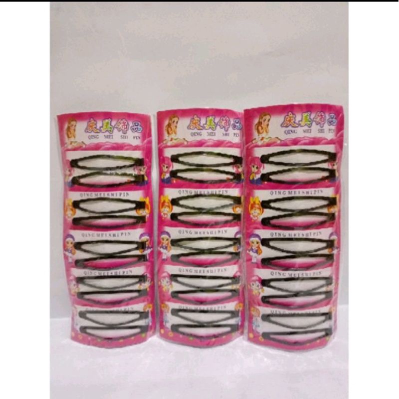 Jual JEPIT RAMBUT TIP TOP HITAM KECIL ISI 10 PCS | Shopee Indonesia
