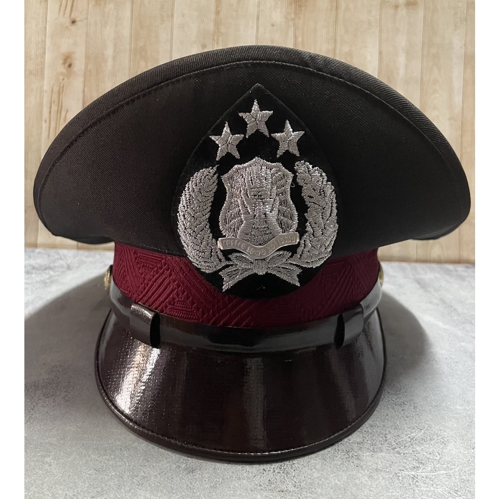 Jual Topi Pet Bintara Police (Pria) - Topi Pet Polis* - Topi PDH ...