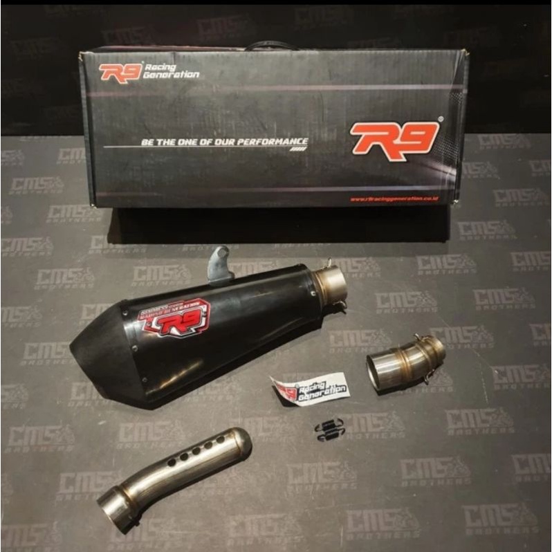 Jual Knalpot RacingMerk R9 For Ninja 250 Fi Type Assen Black Slip On ...