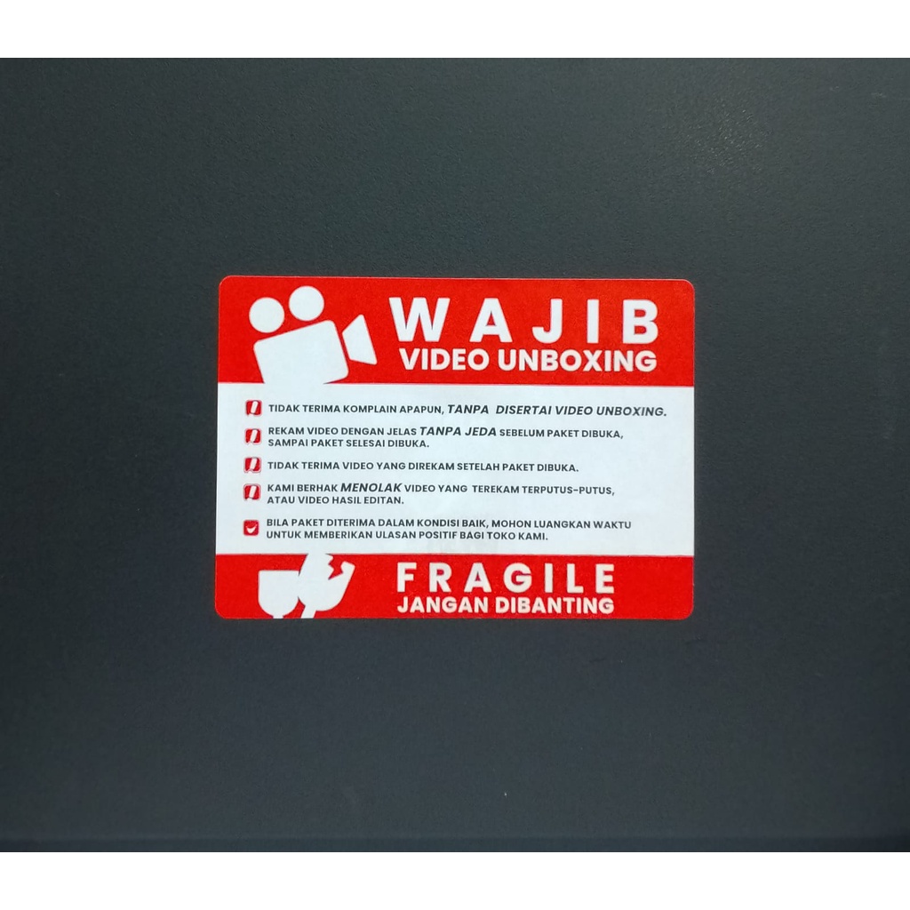 Jual Label Sticker Unboxing 70 x 50mm isi 500pcs | Shopee Indonesia