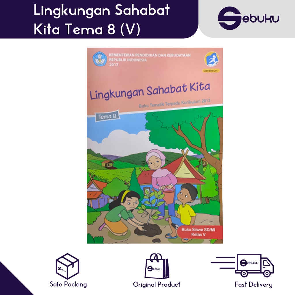 Jual Buku Tematik SD/MI Kelas 5/V Kurikulum 2013 Terpadu Lengkap Tema 8 ...