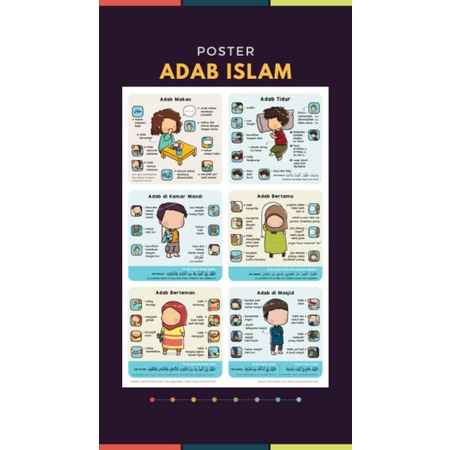 Jual Poster Anak Adab Islam | Shopee Indonesia