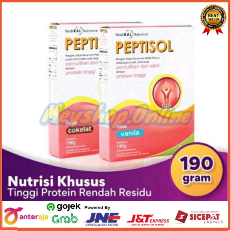 Jual Susu PEPTISOL 190gr rasa Vanilla Coklat | Shopee Indonesia