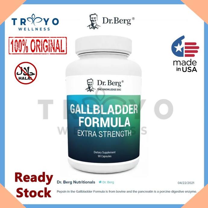Jual Gallbladder Formula Extra Strength Dr Berg 90 caps purified bile salts Shopee Indonesia