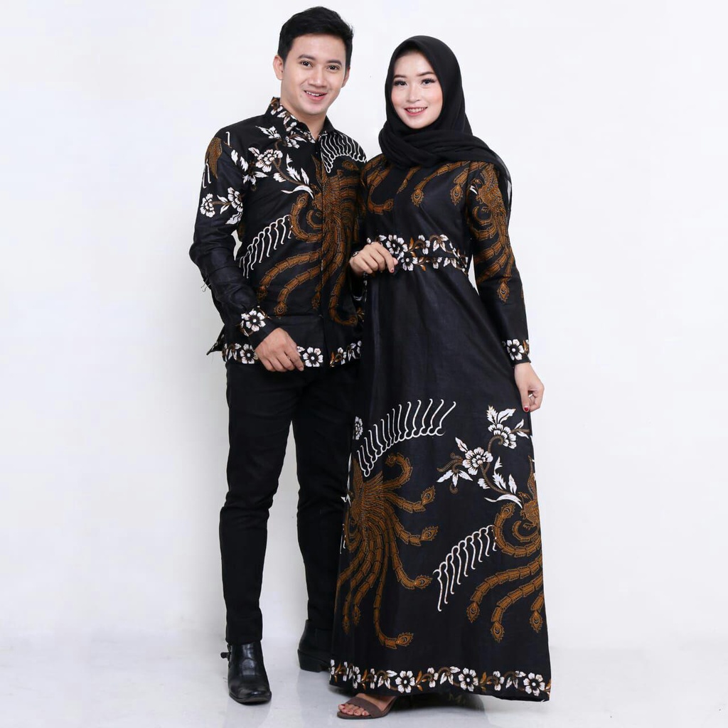 TERLARIS!! TERBARU !!Baju Batik Couple Baju Muslim Wanita Terbaru 2019  Batik Sarimbit Batik Modern Kebaya Couple Batik Couple Batik