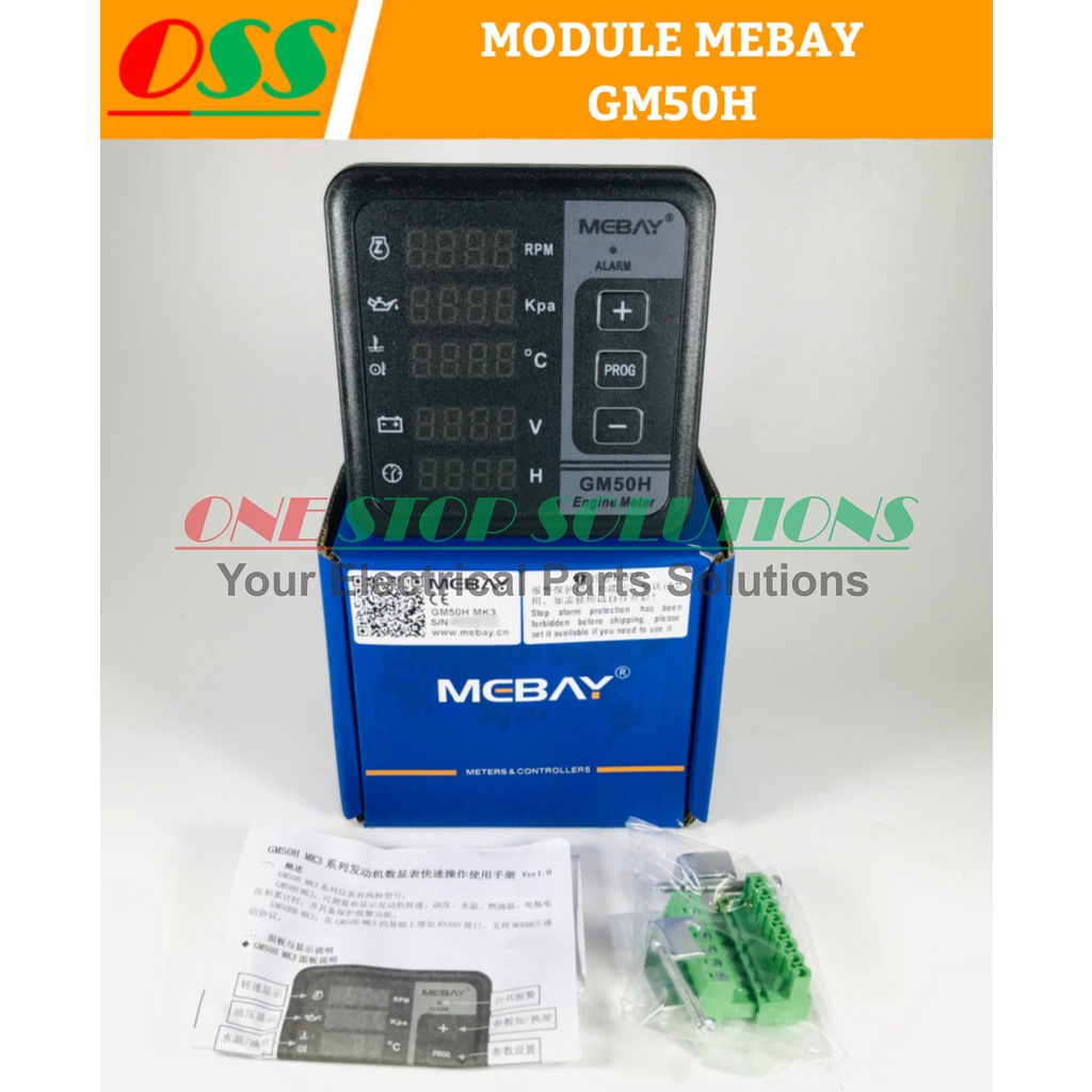Jual MODULE MEBAY ENGINE METER DIGITAL GM50H UNTUK GENSET DAN MESIN ...