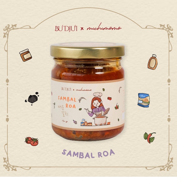 Jual SAMBAL BU DJUI Sambal Roa x Michimomo | Shopee Indonesia