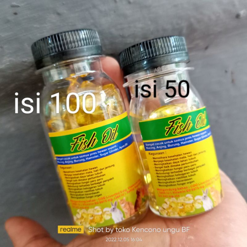Jual minyak ikan tunghai Tung hai fish liver oil per 100 butir pcs