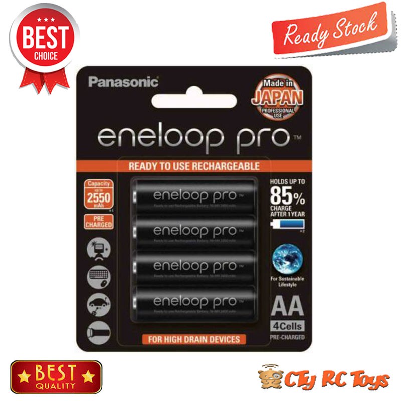 Jual Baterai Batre Eneloop Pro AA 2550 MAh Recharge For 4 Battery Isi Ulang Shopee Indonesia