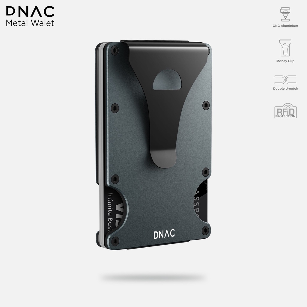 Jual dnac metal wallet card holder rfid dompet kartu minimalis pria