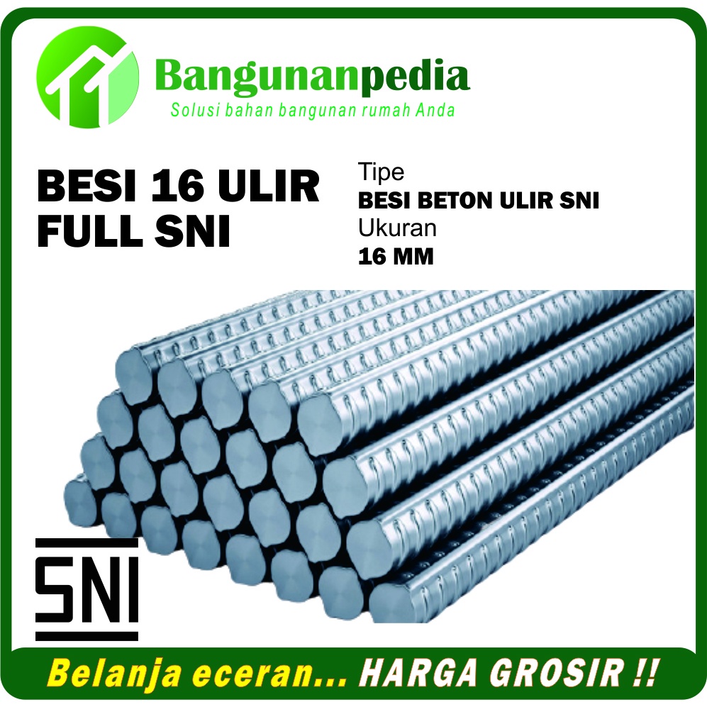 Jual Besi Beton ULIR FULL SNI (Bersertifikat) | Shopee Indonesia