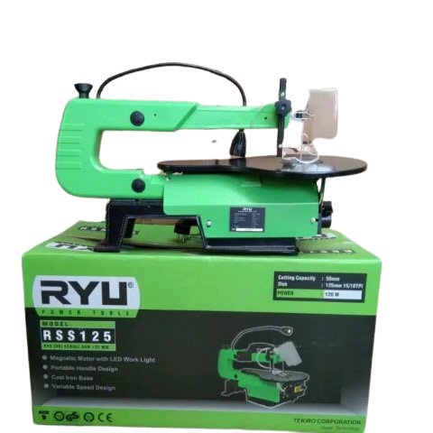 Jual RYU RSS 125 Mesin Scroll Saw RYU MESIN GERGAJI KAYU UKIR LISTRIK ...