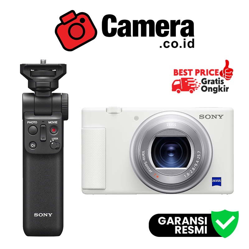 Jual Sony Zv 1 Digital Camera White Gp Vpt2bt Bundling Shopee