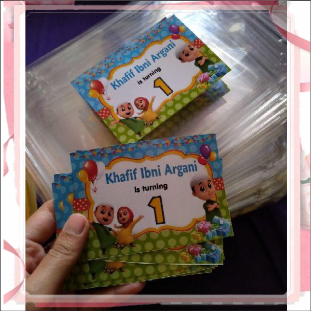Jual STIKER LABEL GOODIE BAG BENTO NUSSA RARA AENBAG BISA CUSTOM DESAIN ...