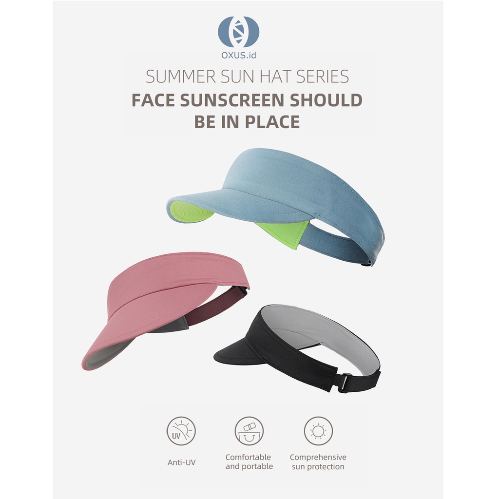 Jual Topi Lari Running Visor Hats Yoga Marathon Tenis Golf Caps Anti UV ...