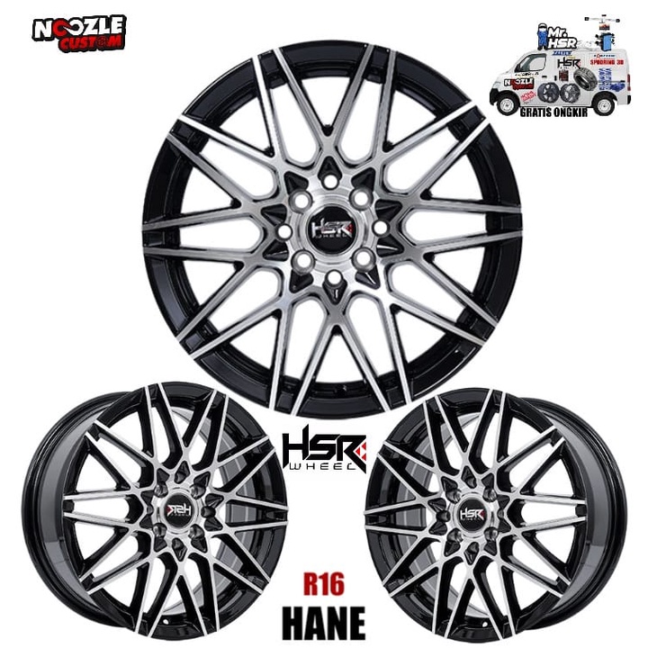 Jual VELG MOBIL RING 16 TYPE HSR HANE LEBAR 6,5 RATA PELEK RACING YARIS ...